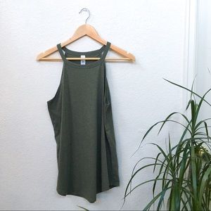 Green Long Hi-Necked Tank
